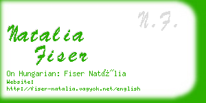 natalia fiser business card